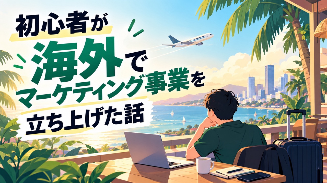 未経験でフィリピンに渡って、マーケティング事業を一人で立ち上げた話