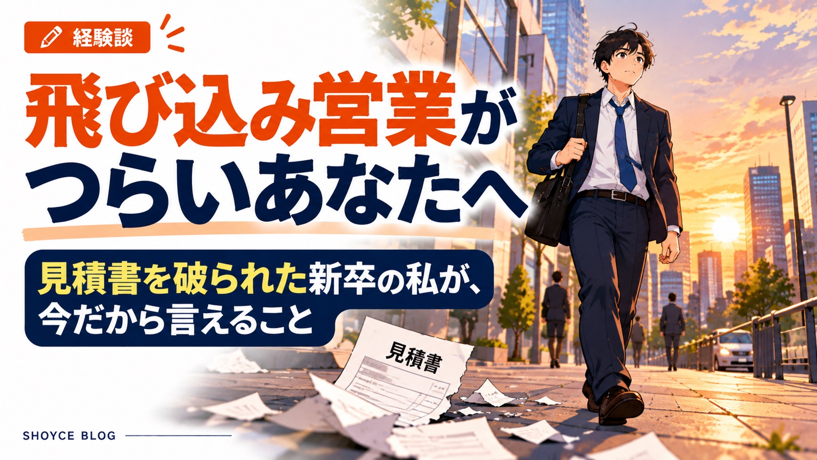飛び込み営業　つらいあなたへ